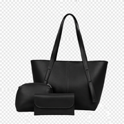 Luxe Noir 3-Piece Everyday Tote Bag Set