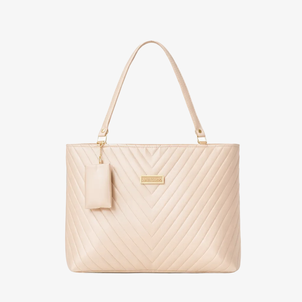 Chevron Quilted Tote Bag