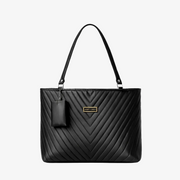Chevron Quilted Tote Bag