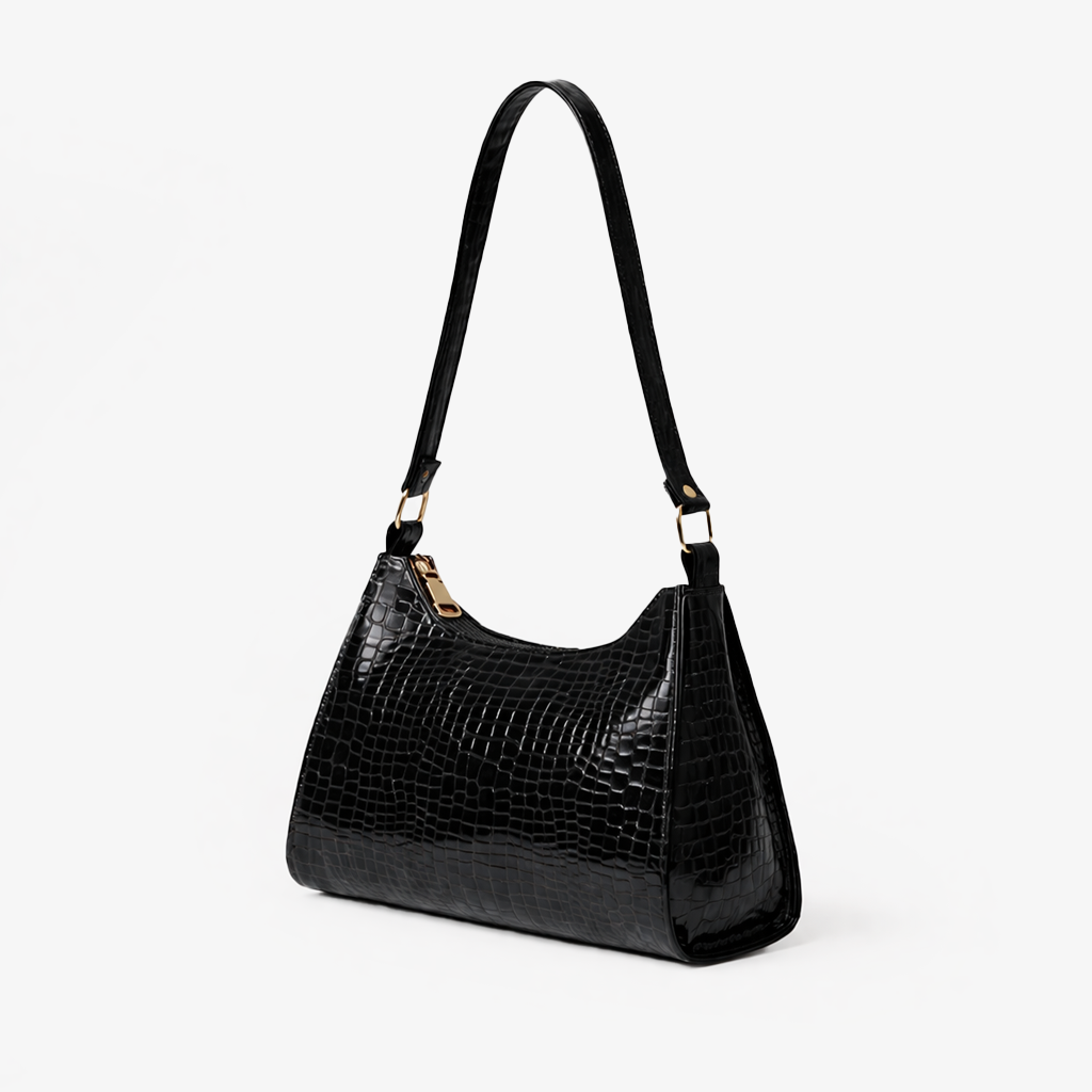 Glossy Top Handle Bag