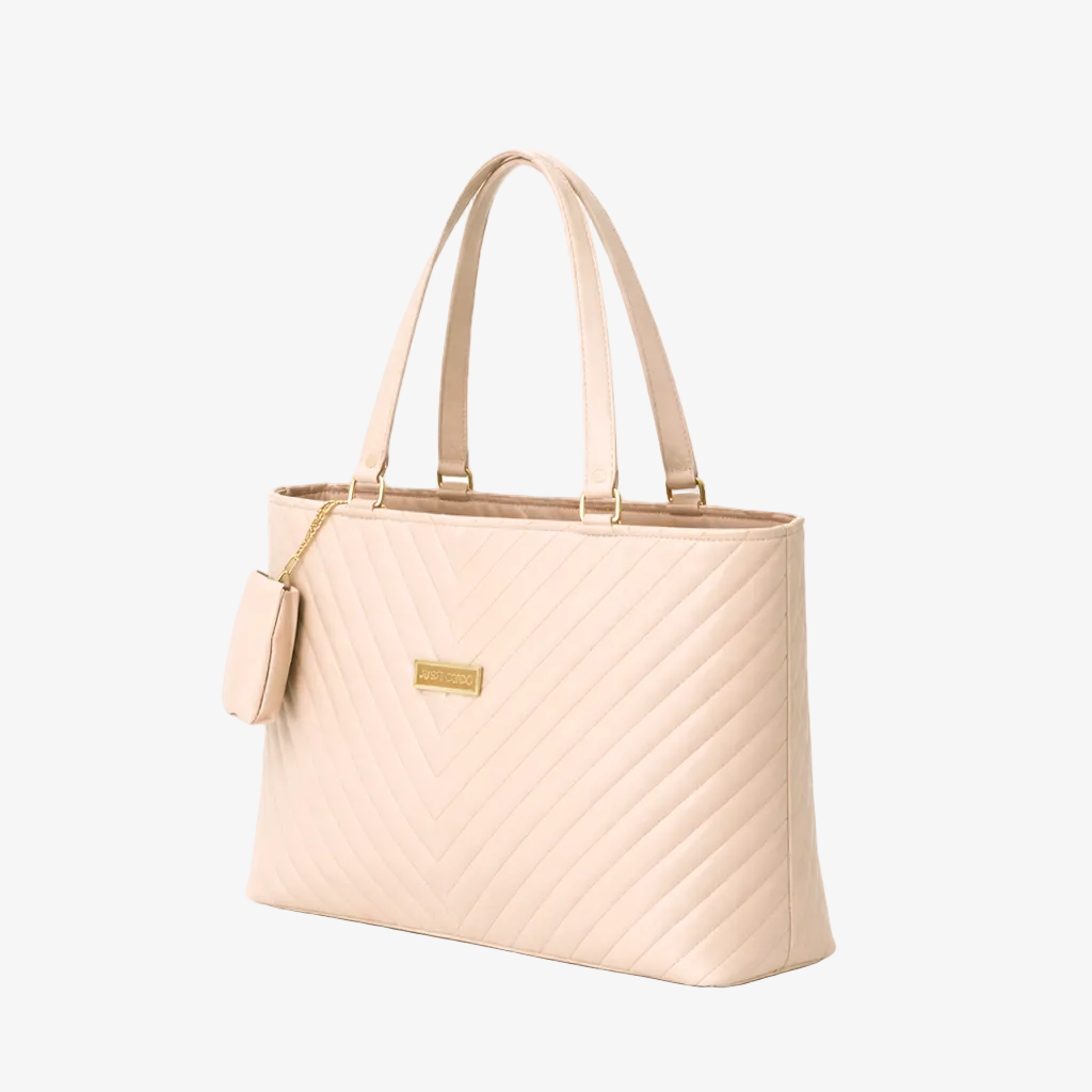 Chevron Quilted Tote Bag