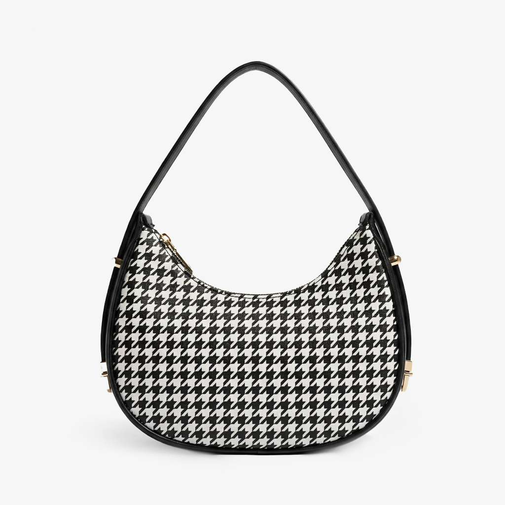 Midnight Houndstooth Bag