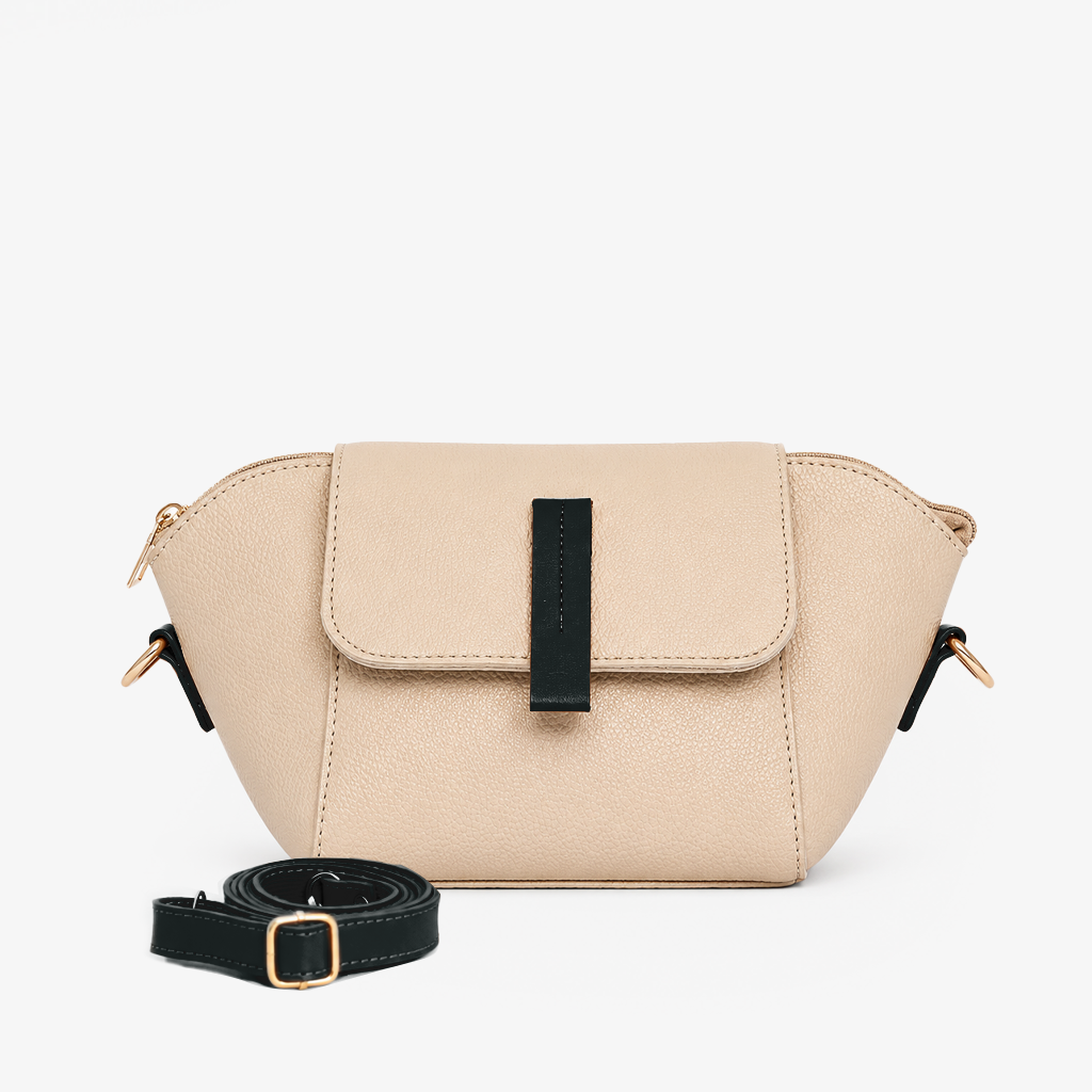 Milan Flap Crossbody Bag - Ivory
