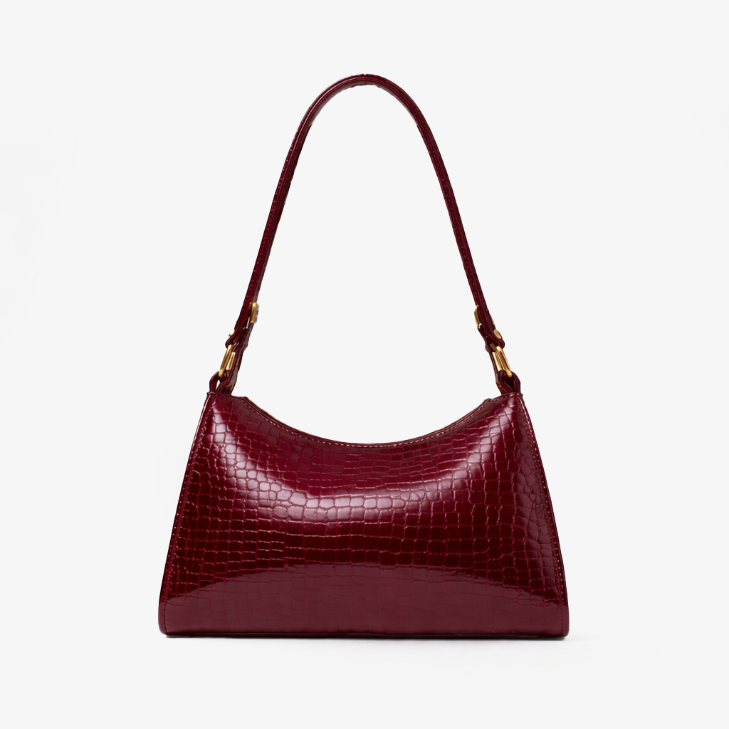 Glossy Top Handle Bag