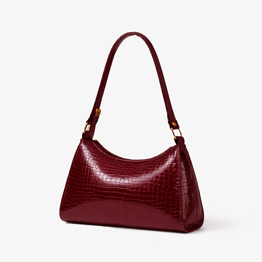 Glossy Top Handle Bag