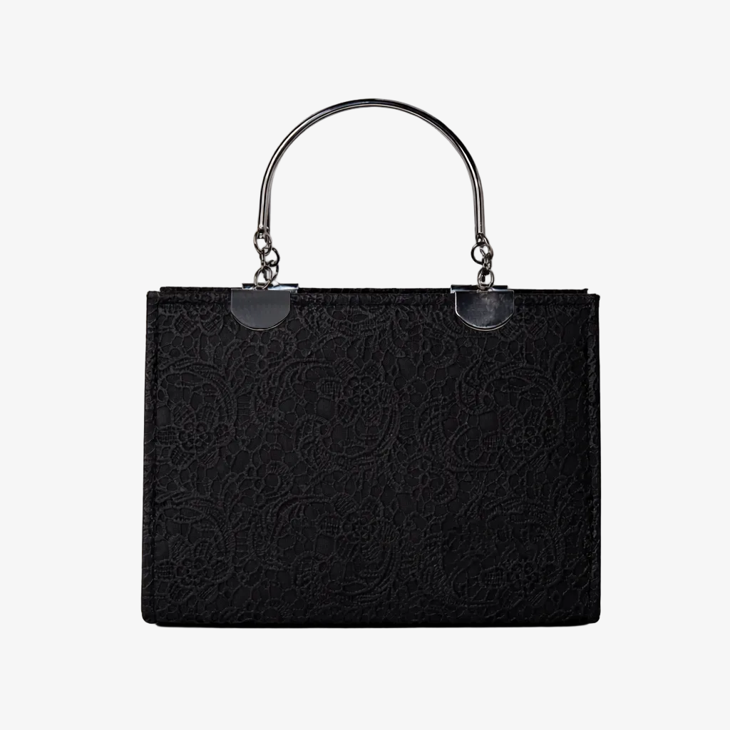 Lace Textured Handbag