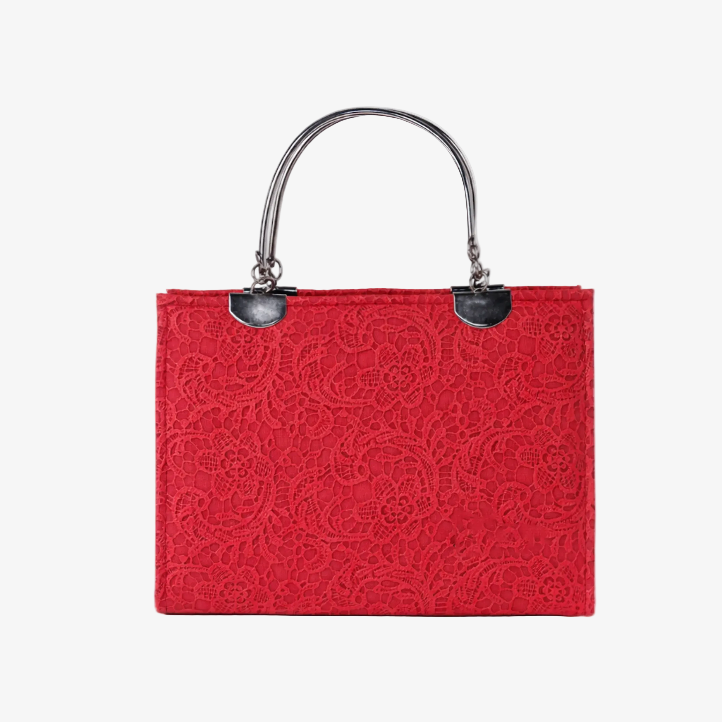 Lace Textured Handbag