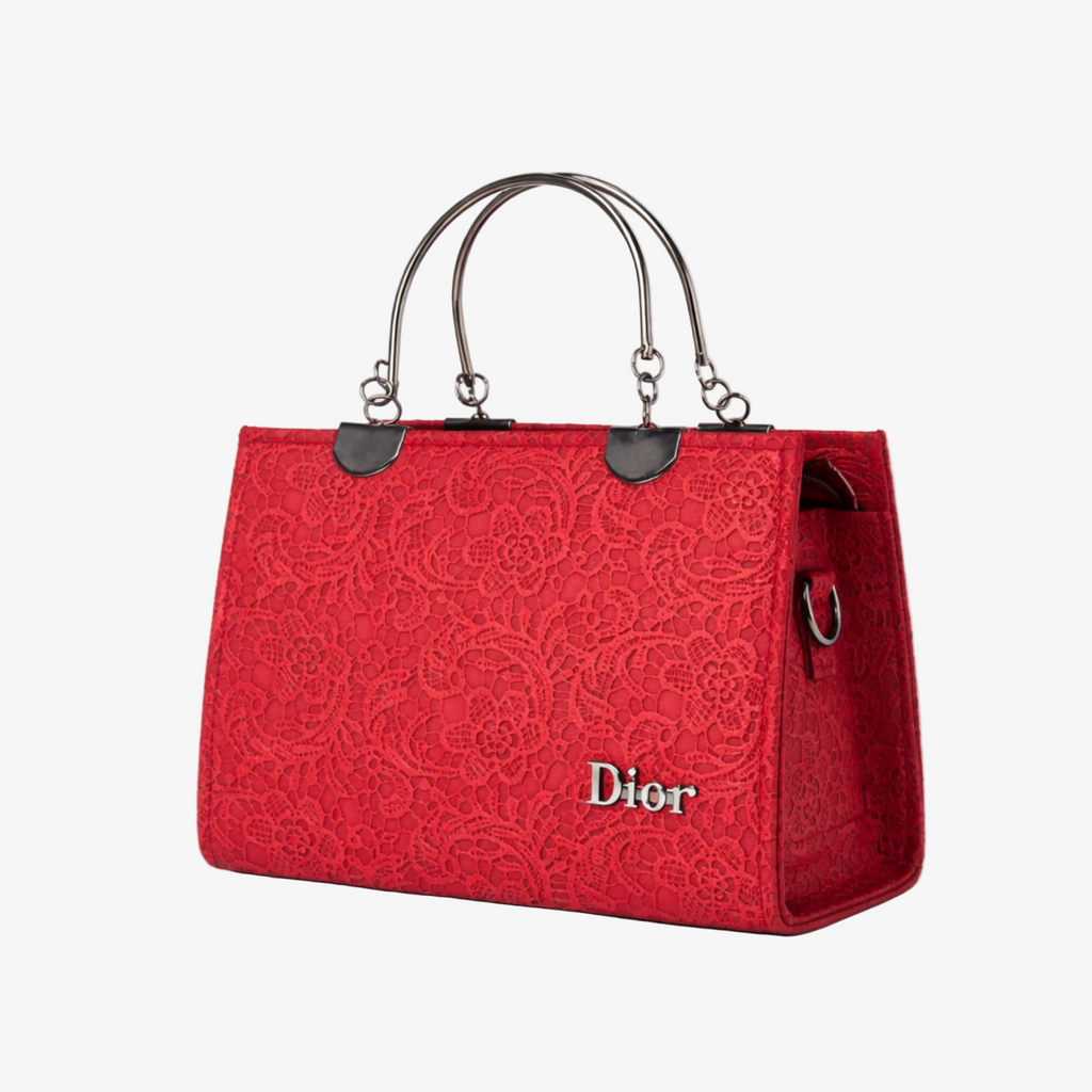Lace Textured Handbag