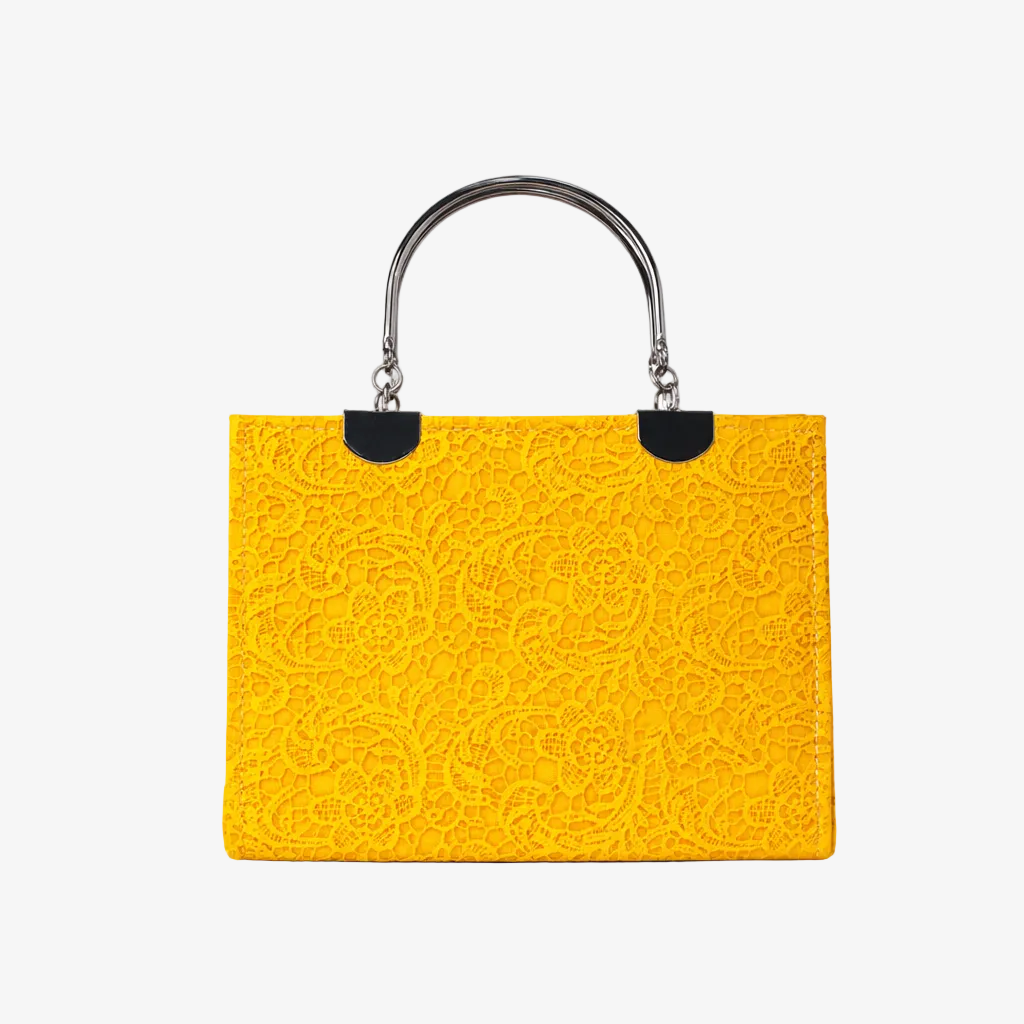 Lace Textured Handbag