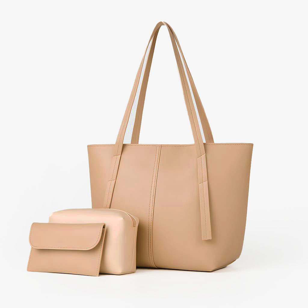 Luxe Noir 3-Piece Everyday Tote Bag Set